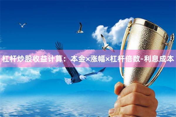 杠杆炒股收益计算：本金×涨幅×杠杆倍数-利息成本