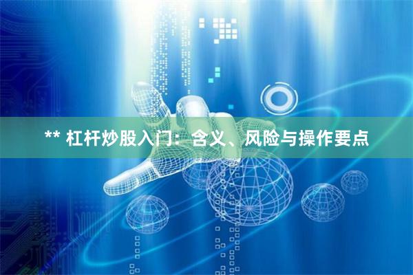 ** 杠杆炒股入门：含义、风险与操作要点